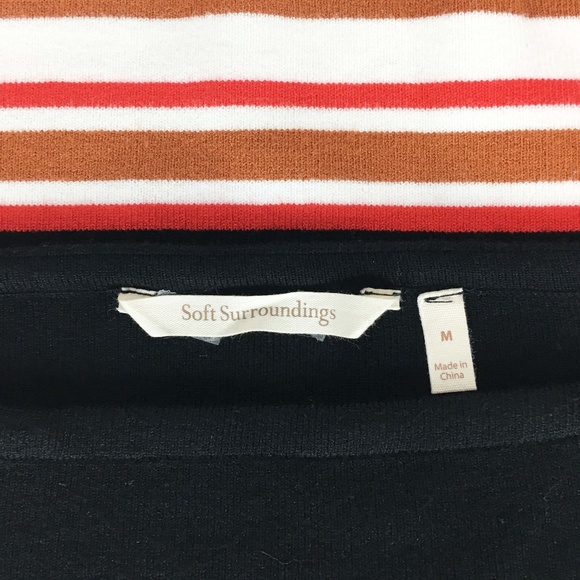 Soft Surroundings Boat Neck Striped SS Knit Top - Picture 8 of 8